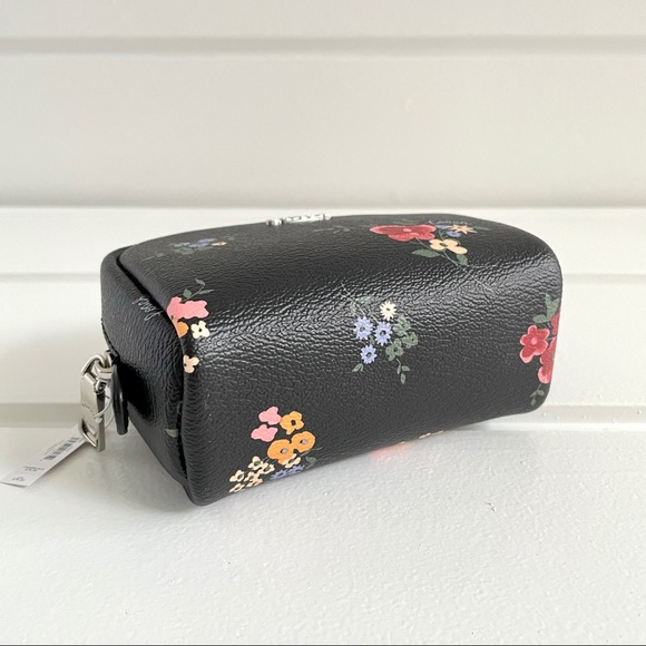 Coach Mini Boxy Cosmetic Case Wildflower Print NWT - Picture 7 of 12